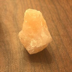 Rough chunk of rose quartz